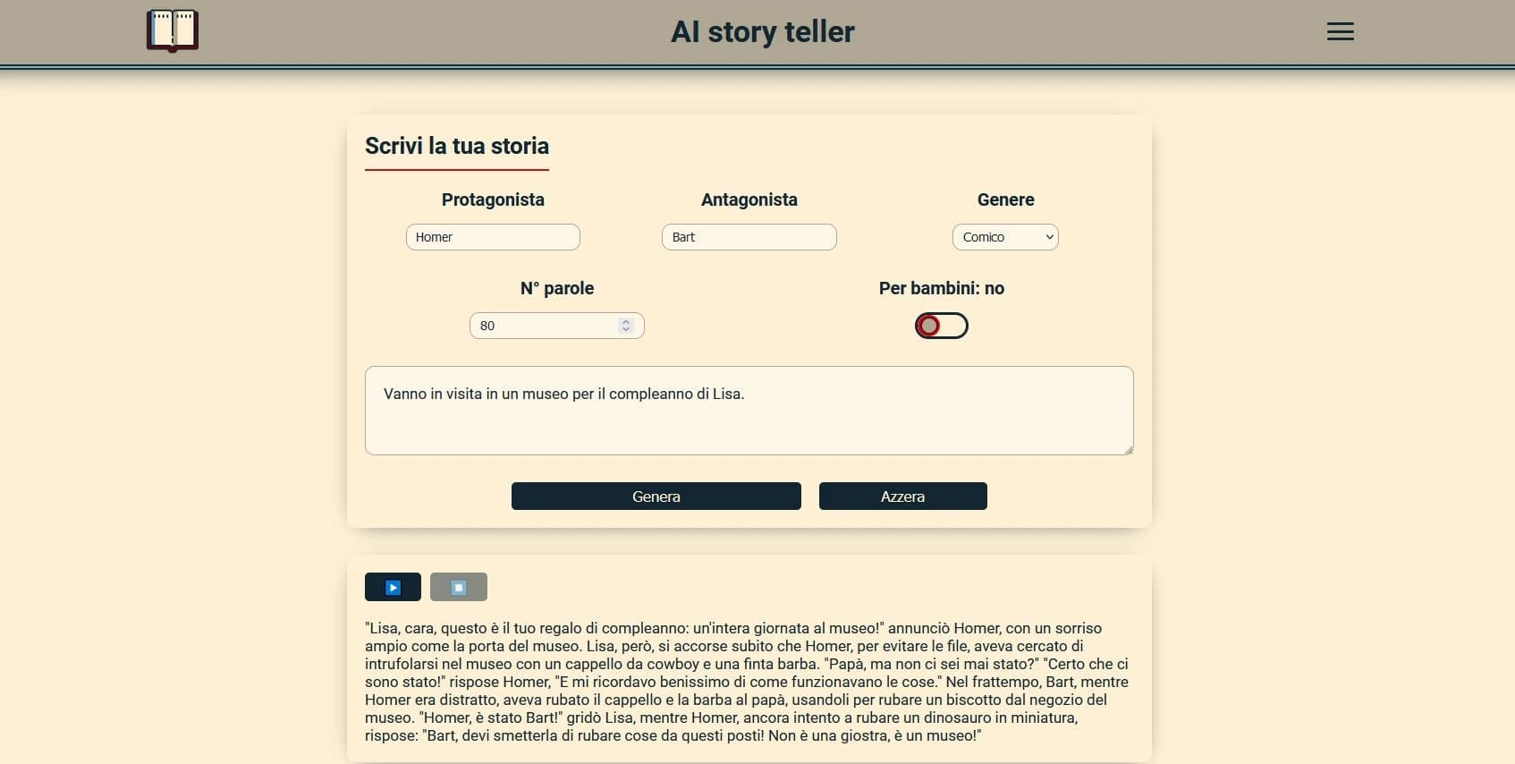 Image Ai Story teller