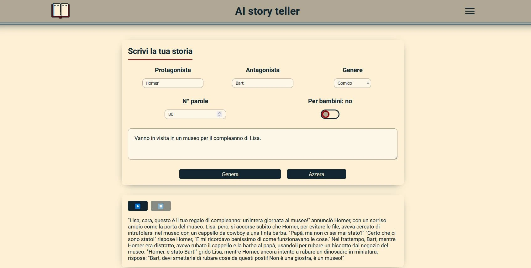 Image Ai Story teller